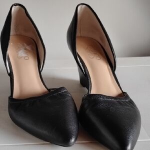 Black Leather Women's Shoes 7.5